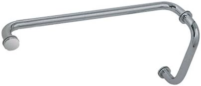 CRL Brushed Nickel 8" Pull Handle and 18" Towel Bar BM Series Combination with Metal Washers