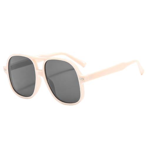 Lunettes de soleil surdimensionnées pour femmes vintage de marque tendance avec rivet