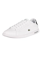Lacoste Men's Graduate BL21 1 SMA Sneaker, White/Navy, 11 US