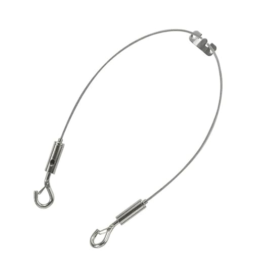 Yinxi Ganchos de suspensión Ajustables con Alambre de Acero Inoxidable, Accesorios para Colgar en exhibición en galería de Arte, Gancho para Colgar (Color : A-0.5m(2pieces))