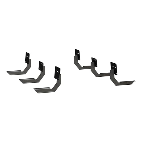 Estribos de aluminio negros para Ram 1500 Quad Cab 78 pulg miniatura 2