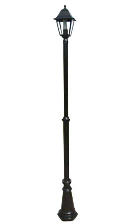 Garden Market Place Lighting-Victorian Style Single Headed Garden Lamp Post 2.2m, 220 X 30 X 30CM