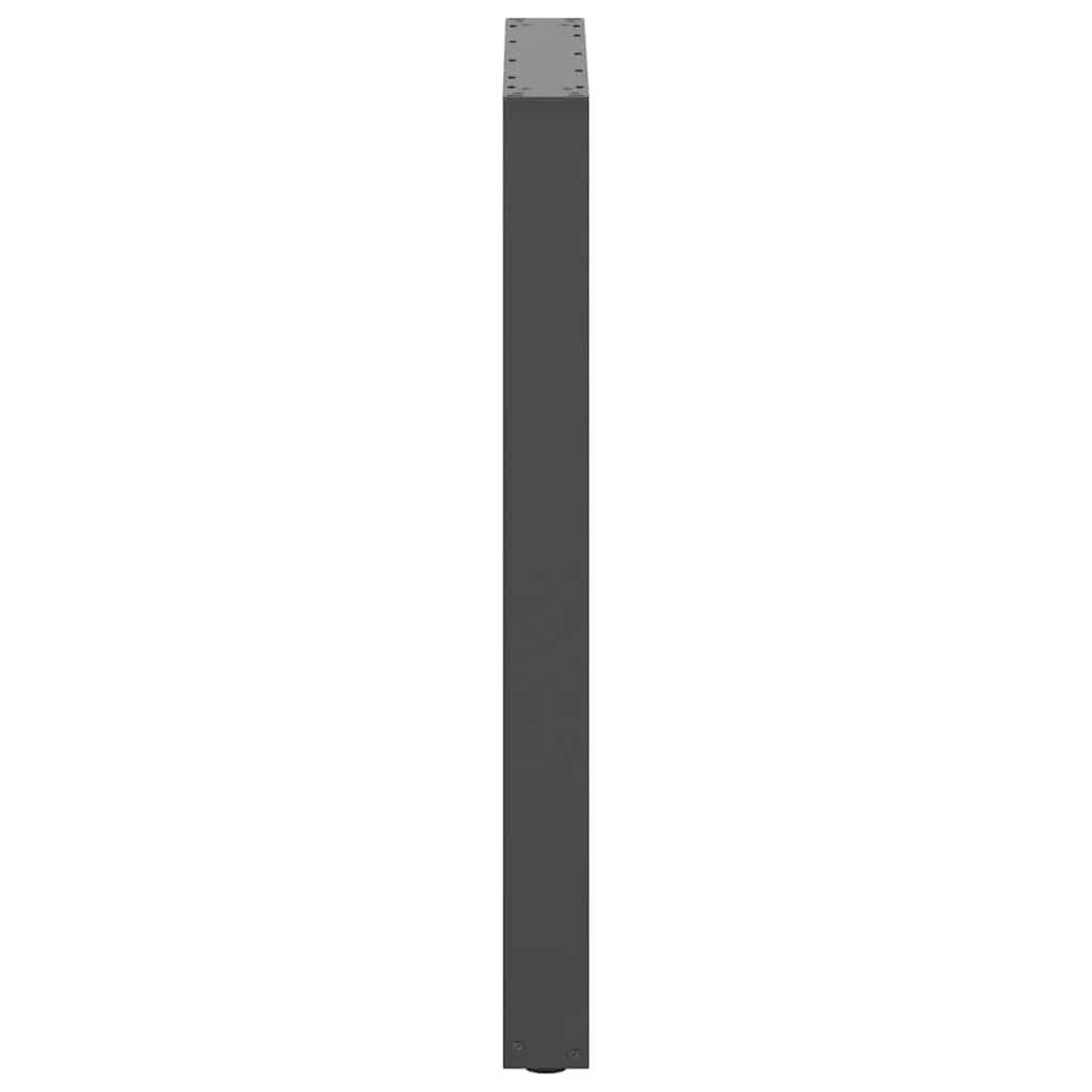 vidaXL Patas para Mesa de Bar en Forma de U (2 Unidades), Antracita, 60 x (90-91) cm, Acero