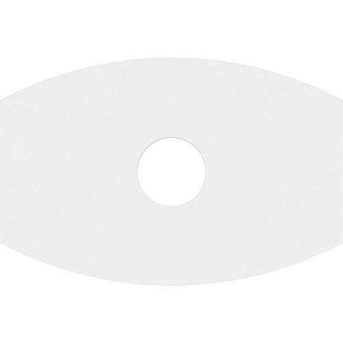 Image of Ekena Millwork CMP20X13KY-04000 Kailey Architectural Grade PVC Contemporary Urethane Ceiling Medallions 20 inchW x 13 3 /8 inchH x 4 inchID x 10 3 /4 inchC x 1 inchP