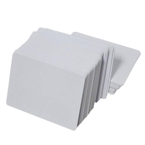 100 cartões de identificação de PVC branco premium em branco para impressão dupla face cartões de im