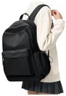 Schulrucksack Rucksack Teenager Mädchen Schultasche School Bag Schwarz. | Wasserdichter Leichter Rucksack Damen für Die Schule Jungen Teenager Arbeitstasche Womens Backpack Aesthet