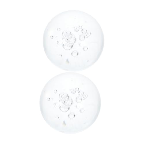 TOYANDONA 2piezas Bola De Transparente Decorativa Esferas para Fuente De Escritorio Accesorios De Vidrio para Adivinación Decoración del Mesa Interior Exterior