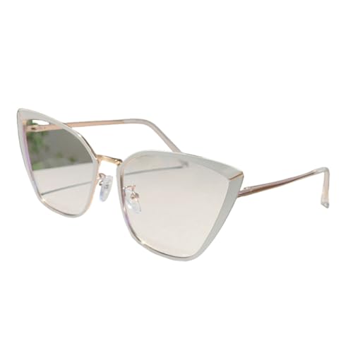 Lunettes de vue œil de chat en métal pour un look de bureau chic au féminin