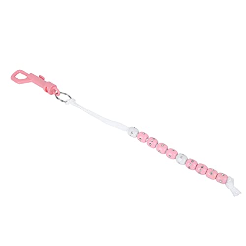Contador de Puntos con Cadena de Cuentas Pissente, Nylon con Piedras Artificiales Brillantes, Negro o Rosa, Fácil de Transportar miniatura 6