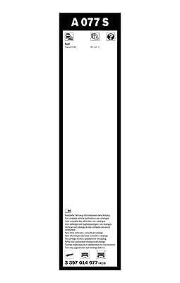 Image of BOSCH 3397014077 AeroTwin Wiper Blades - Set of 2 (30 inch & 20 inch) Top Lock 19mm | Driver and Passenger Side Original Equipment Replacement Blades
