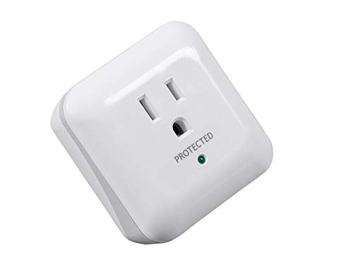 Monoprice Power & Surge - White | Protector eléctrico de 1 toma con alarma de fin de servicio, 900 Joules 15A / 125V / 1875W, 10dB a 60dB miniatura 6