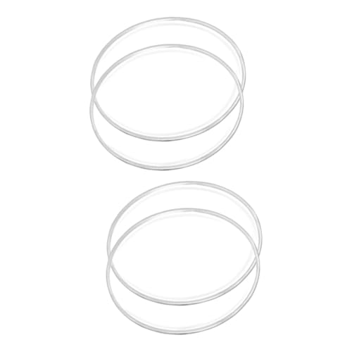 VANZACK 4pcs Drum Replacement Skin Transparent Drum Heads for Jazz Percussion Instruments Easy to Install Lightweight Enhances Sound Quality for Musicians