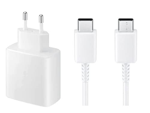 Image of Original 45Wattatt Super Fast Charger Compatible for Samsung S23 Ultra /S23 Plus /S23 /S22 Ultra /S22 Plus /S22- White