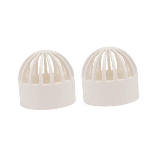 ROMISBABA 2個 PVC 魚タンク 透水性ネットカバー ワイド水槽排水スクリーン 池キャップ シーフード池用