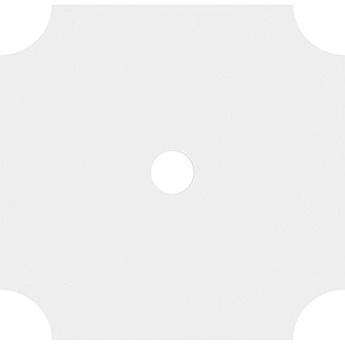 Image of Ekena Millwork CMP32LE-04000 Locke Architectural Grade PVC Contemporary Urethane Ceiling Medallions 32 inchOD x 4 inchID x 19 inchC x 1 inchP
