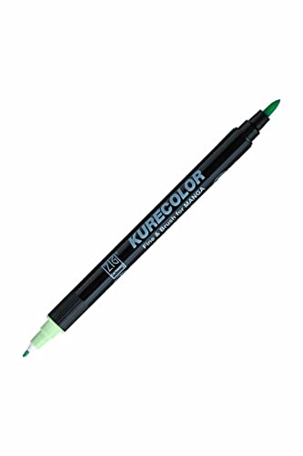 Marqueur manga Zig Kurecolor vert double pointe fine et pinceau pour dessin