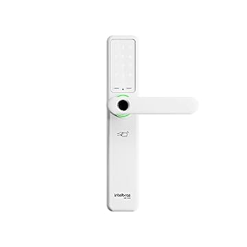 Fechadura Smart de Embutir Com Maçaneta Compatível com Alexa IFR 7000 Branco Intelbras