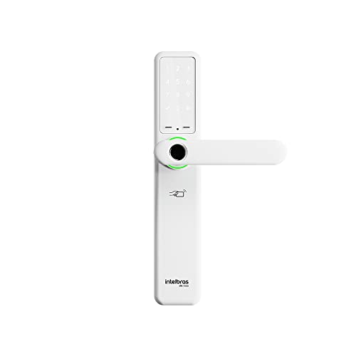 Fechadura Smart de Embutir Com Maçaneta Compatível com Alexa IFR 7000 Branco Intelbras