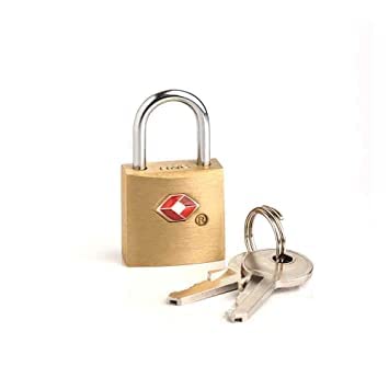 SHB TSA Approved Suitcase Padlock Key Lock/TSA Approved Brass Key Lock/Padlocks with 2 Keys for Travel Luggage Suitcase Bag/Locks for Luggage Bag Travelling Locks Padlock-image-18
