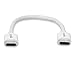 Amazon Basics USB-C to USB-C 2.0 Short Charger Cable, 15.2 cm, White