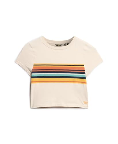 T shirt court rayé fille Superdry Vintage - vue 7