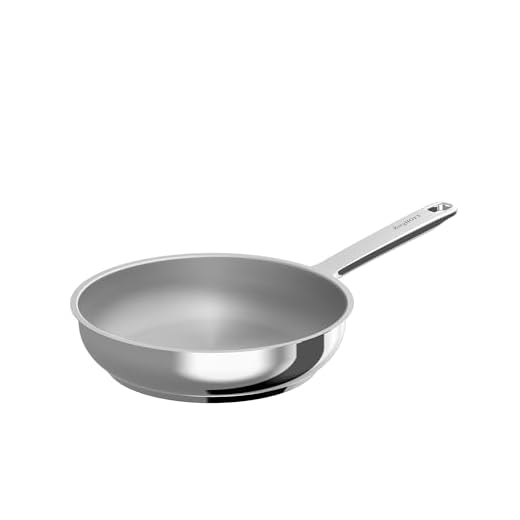BergHOFF Helix Koekenpan/Koekenpan 9.5" Blijft koel Handvat Gerecycled 18/10 Roestvrij Staal Inductie Pan voor Roerbak Eieren Groenten Snelle Warmte Oven Veilig