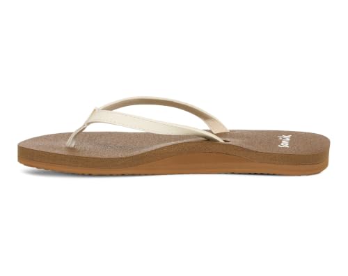 Image of Sanuk Yoga Joy Womens Flip Flops | Yoga Mat Footbed | Sandals for Women | Womens Yoga Sandals | Women's Beach Sandals