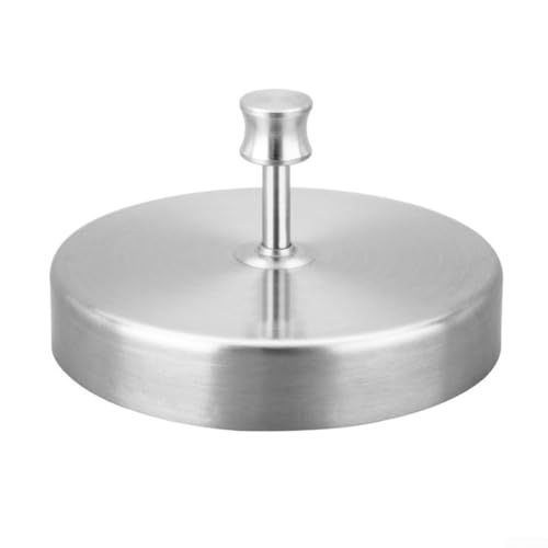 Prensa de hamburguesas, acero inoxidable ajustable, moldes para hacer hamburguesas sin hamburguesas para carne de vaca/verduras/hamburguesas (9,5 cm)