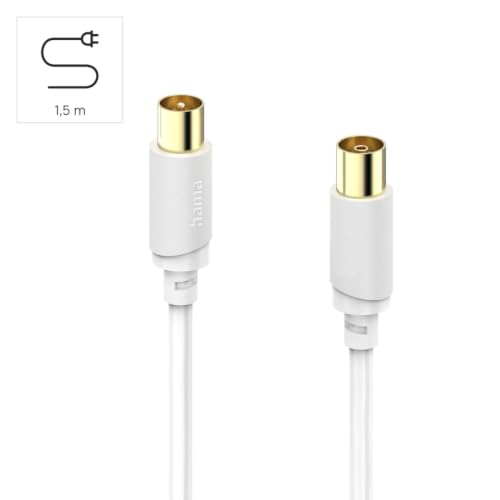 Hama antenne SAT Câble de raccordement [1x Coaxial mâle 1x Coaxial femelle] 1.5 120 dB - vue 3
