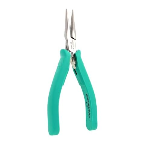 Excelta Medium Chain Nose Pliers, Anti-Static Grip, Easy-to-Use, Stainless Steel, Perfect for Detailed Work with Secure Hold & Gentle Spring Mechanism, 5.75 Inches (143.75mm), Professional Cover