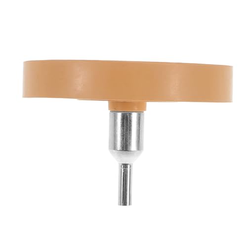 HEALLILY 1 Juego removedor de pegamento rueda de borrador de calcomanías para taladro rueda de pelado quita adhesivos Quita calcomanías rueda inglesa rueda abrasiva caucho Light Brown
