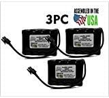 3pc Alarm Lock S6065 Trilogy Mortise Replacement Battery Pack