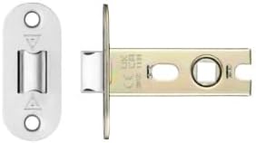 Ironmongery Solutions® Project Tubular Latch 64mm Radius Heavy Duty Internal Door Latch for Handles and Knobs Fixings Included (Satin Stainless)