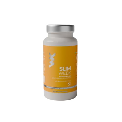 Weekontrol Bloqueador de Carbohidratos Slim Week Sin Azúcar, Sin Glúten y Apto para Veganos. Pastillas Saciantes de Apetito con Extracto de Judía Blanca para 30 Días