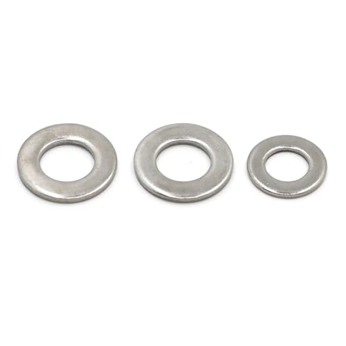 Mdingbao-V[bV[ M2-M20 304 Stainless Steel/Black Zinc/White Zinc Plated Carbon Steel Flat Washer Plain Washer Flat Gasket Ring