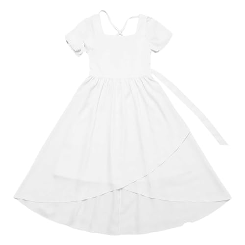 Vestido de verano para niñas vestido largo de boda de 7 a 13 años con volantes