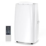 Air Choice 4-in-1 Portable Air Conditioner, 14000 BTU Air Conditioner Portable for Room up to 700 Sq. Ft. with Remote, Auto Swing, Quiet AC Unit as Heater Dehumidifier Fan, 24H Timer, Window Kit