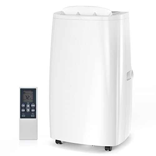 Air Choice 4-in-1 Portable Air Conditioner, 14000 BTU Air Conditioner Portable for Room up to 700 Sq. Ft. with Remote, Auto Swing, Quiet AC Unit as Heater Dehumidifier Fan, 24H Timer, Window Kit