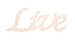 Darice 9110-37 Wood Script Word, Live