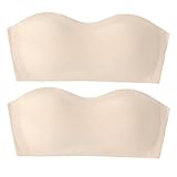 Nahtloser Bandeau-BH für Mädchen Strapless Leicht gepolsterter Sport-Tanz-Röhren-BH für...