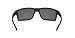 Oakley Men's OO9449 Gibston Square Sunglasses, Matte Black/Prizm Black Polarized, 60 mm