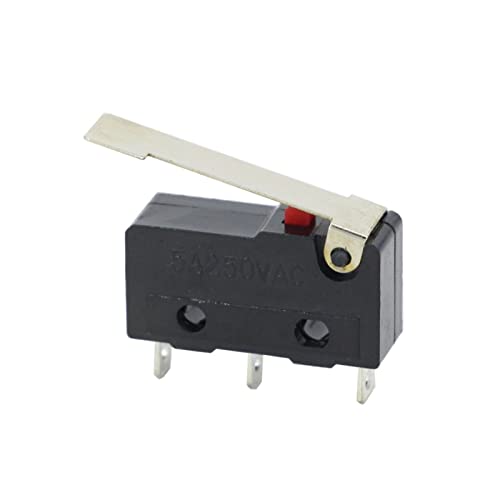 Micro interrupteur 2/3Pin NO/NC mini fin de course KW11-3Z à levier long 5A lot de 10