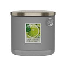Heart & Home Twin Ellipse Candle - Lime Splash