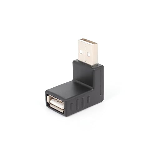 Image of ( USB2.0 Joiners USB Male to Male, USB M ale to Female, 4 Pieces U S B 2.0 Connectors - USB-A Type Male to USB-A Type Male Connector, 90 Degree & 270 Degree Connectors