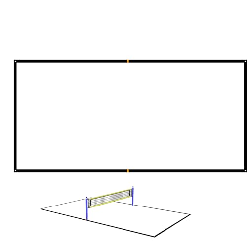 Lignes de bordure de volley-ball terrain de sport arriere-cour et sangle de marquage