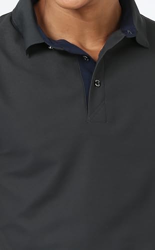 Image of STELLERS Men's Premium Polo T-Shirt Wrinkle Free Quick Dry Soft and Feather Touch Feel Regular Fit