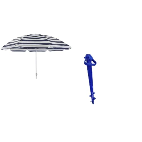 G.T.R OMBRELLONE MARE SPIAGGIA PISCINA CON CUSTODIA D 165 + PICCHETTO FORATERRA 27590/