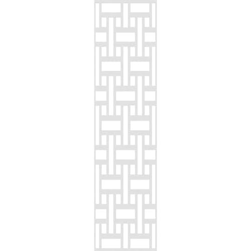 Image of 23 3 /8 inchW x 95 3 /8 inchH x 3 /8 inchT Denton Decorative Fretwork Wall Panels in Architectural Grade PVC