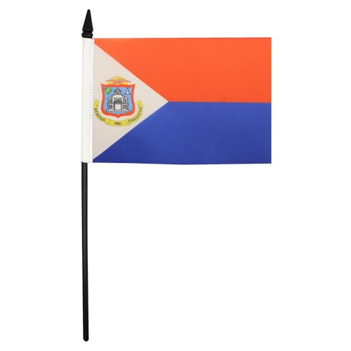 AZ FLAG - Tischflagge Sint Maarten - 21x14 cm - Niederlande Tischfahne 14 x 21 Cm - Flaggen