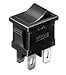 A8L-11-12N1, Switch Rocker ON Off SPST PC Pins Curved Rocker 10A 250VAC 50000Cycles Box (25 Items)